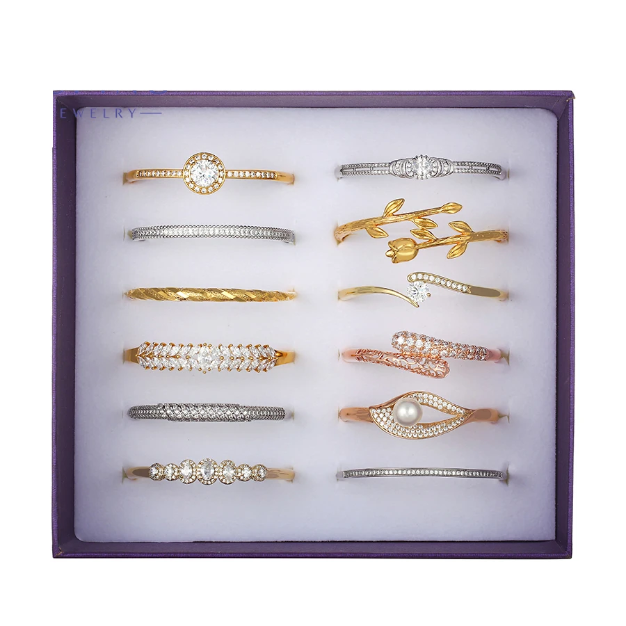 

589 xuping hot sale custom color matching braceletPlatinum plated bracelet diamond simulation jewelry bracelet