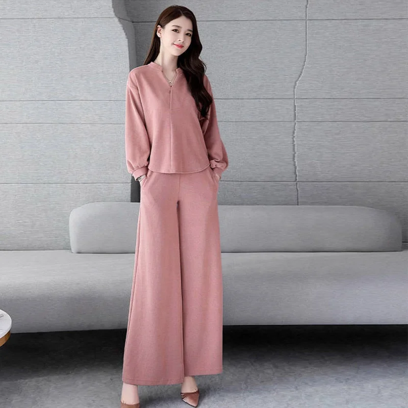 

2020 new fashion casual women's sportswear suit spring and autumn loose thin Korean long sleeve two-piece fashion ins