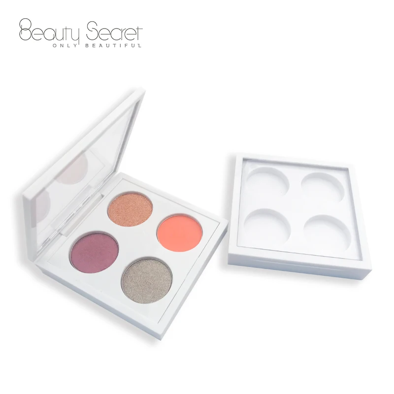 

Empty Eyeshadow Palette Packaging 4 Holes white palette clear palette