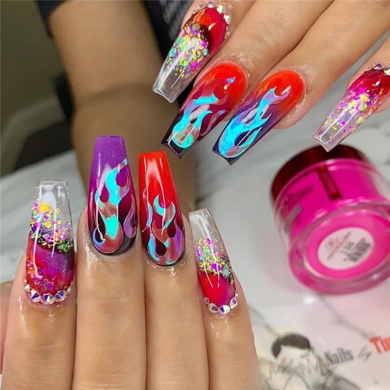 

16Pcs Set 3D Self Adhesive Glitter Colorful Nail Art Transfer Decal Stickers Laser Butterfly Holographic Nail Stickers