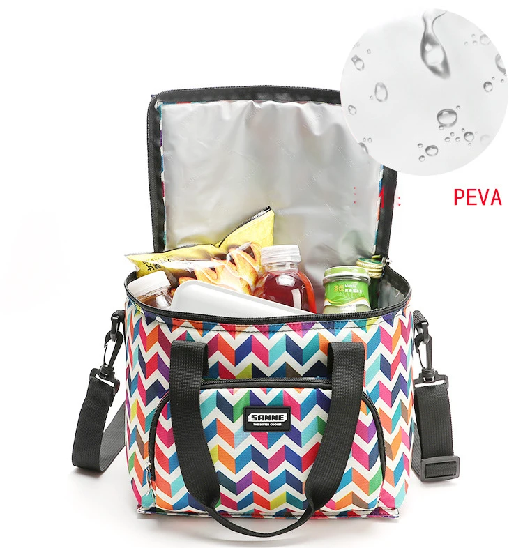 

Logo Insulated Tote Cold Pack Fruits Lunch Picnic Bag Thermal Peva Cooler Bag