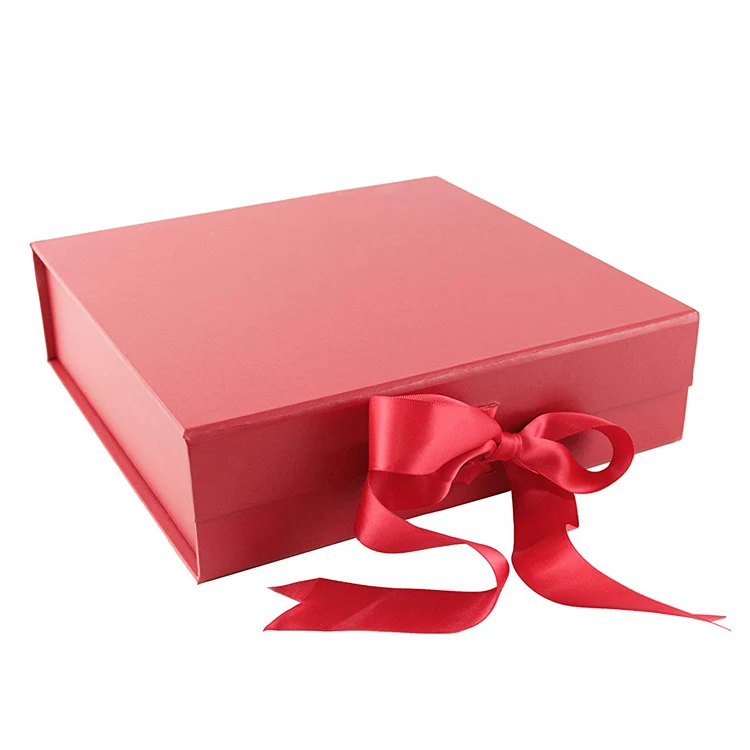 自定义平方形红色大礼品盒带磁性盖子 - buy 大型礼品盒磁性,大型礼品