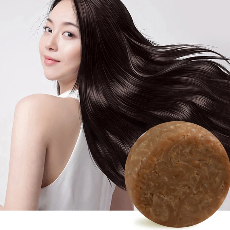 

Herbal Soap Ginger Anti Hair Loss Shampoo Bar Hair Loss Products, Brown