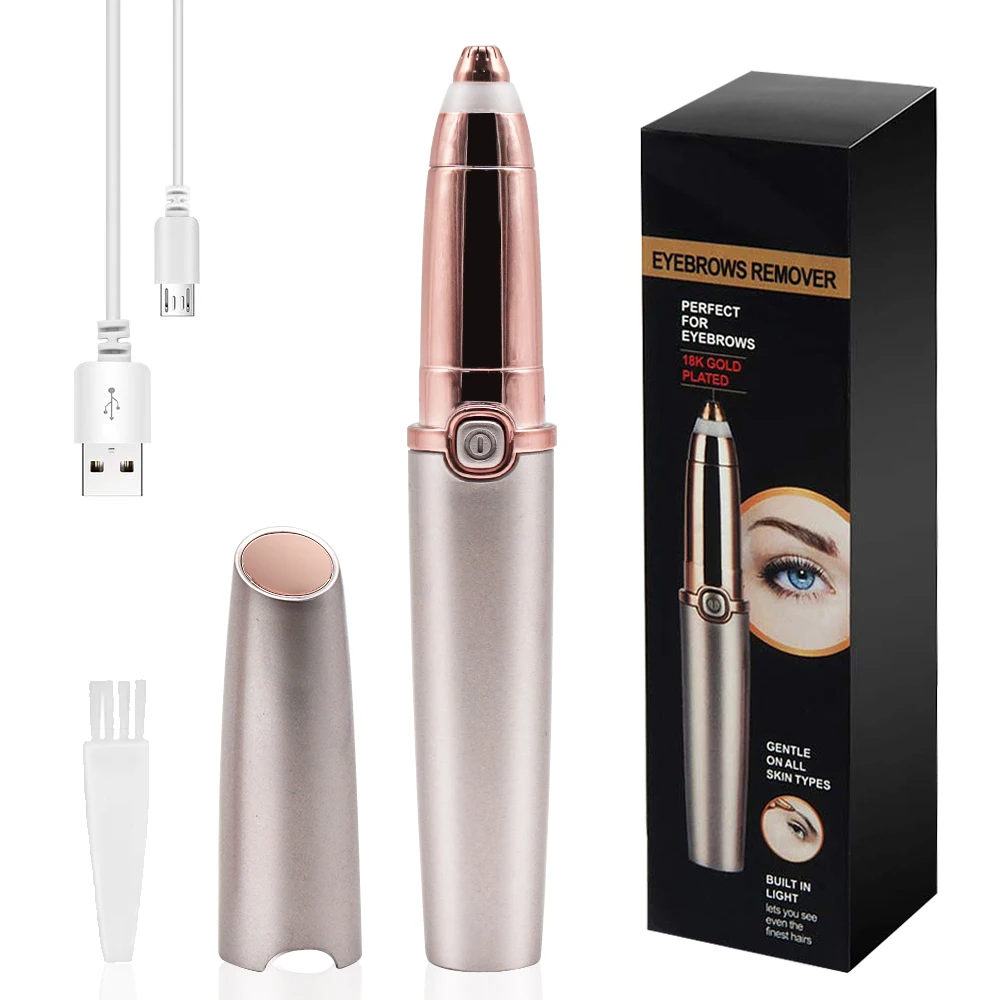 

Rechargeable Eyebrow Hair Remover Painless electric Eyebrow Trimmer Eyebrow Razor Tool