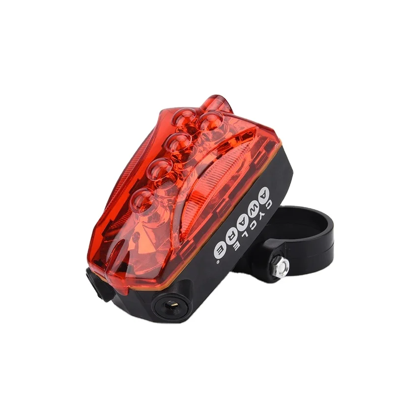 USB Charging Bicycle Rear Light  5 LED Bike Tail Light Safety Warning Light Bicycle Accessories