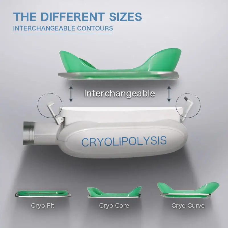 New cryolipolysis 360 degree cryo fat freezing machine portable cryolipolysis slimming machine with cavitation rf handles