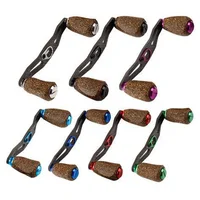 

TOMA fishing accessories rocker carbon fiber fishing reel handle 8*5mm holed wood knobs