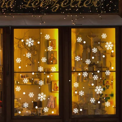 
Custom Christmas Kids Window Stickers Christmas Decoration Removable Art Decoration 