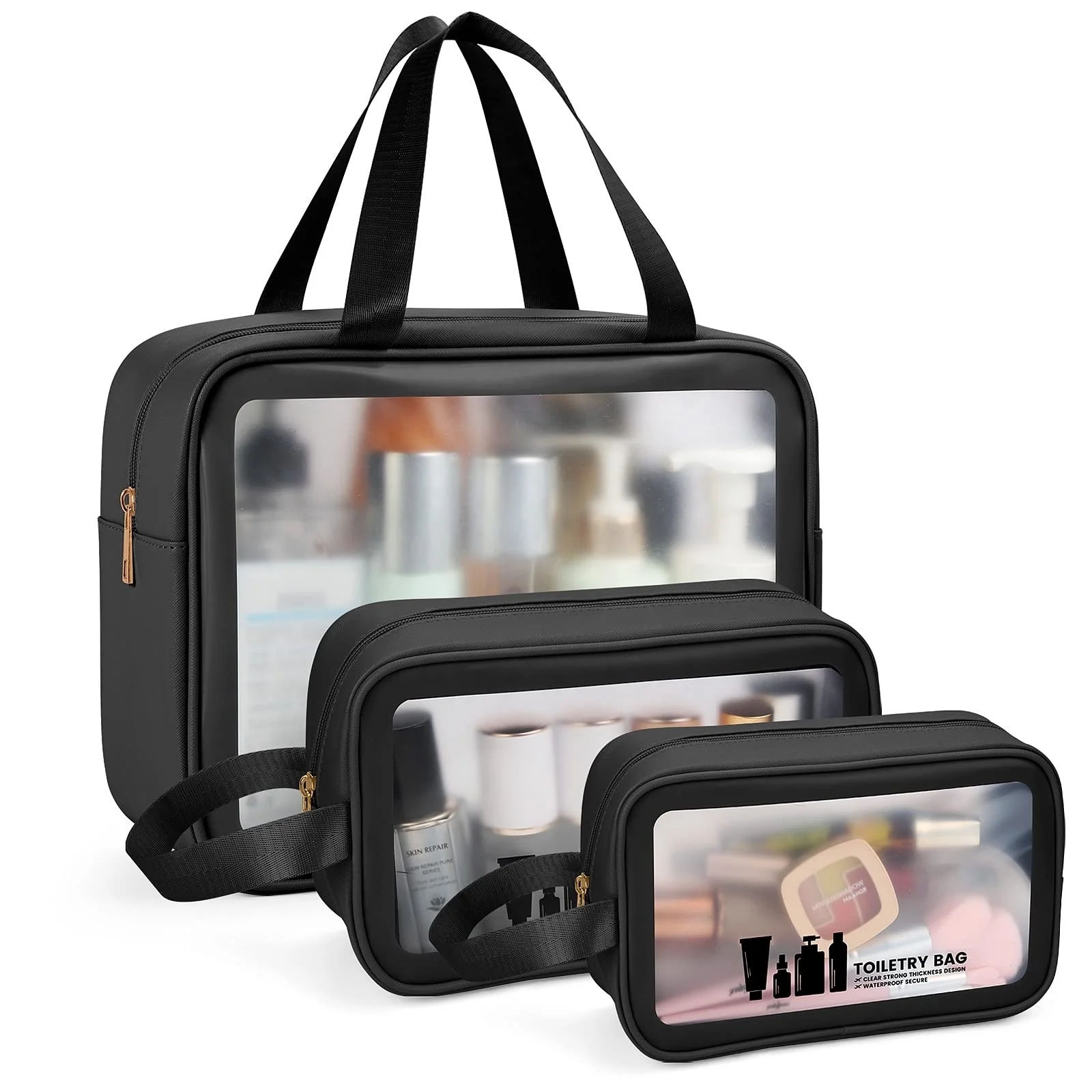 

Fashionable design clear pvc transparent cosmetic bag on sale, Colorful