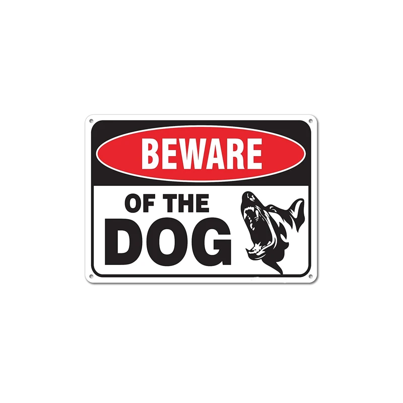 एल्यूमीनियम कुत्तों के खबरदार संकेत सुरक्षा के संकेत