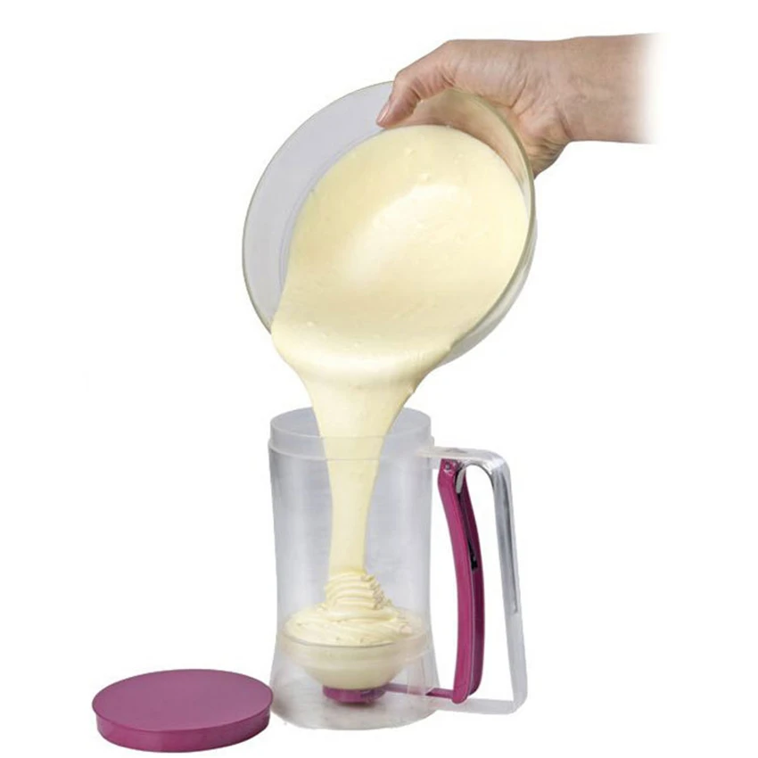 

Cupcake Pancake Cookies Cream Dispenser Cake Mix Jug Baking Essentials Maker Cooking Tools Funnel Measuring cup Accessories