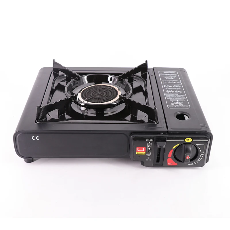 

Camping Lightweight High-quality Safety Portable Burner Gas Stove Butane with Infrared Burner, Black