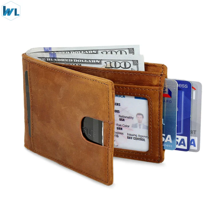 

simple vintage leather men slim wallet wholesale brown leather vintage mens card holder wallet