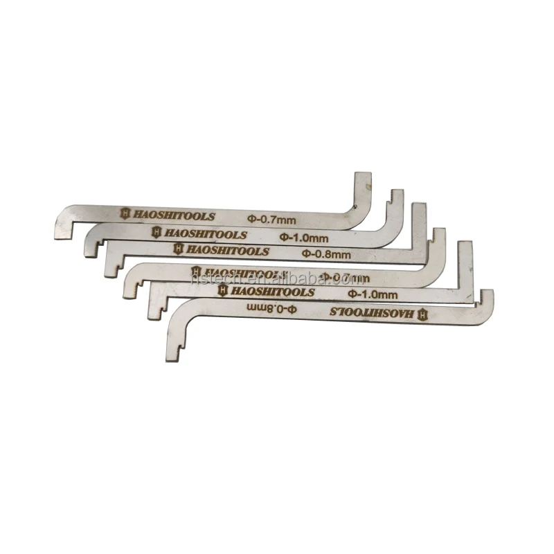 

Super Promotion haoshi 6pcs/bag tension wrench push rod lock pick kit