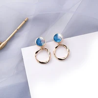 

2020 Ear Ring Design Stainless Steel Stud Earrings Acrylic Resin Hoop Earrings For Women