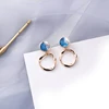 2020 Ear Ring Design Stainless Steel Stud Earrings Acrylic Resin Hoop Earrings For Women