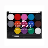 

Private Label 15 Colors Professional Water based Non-toxic Body Art - Face & Body Painting Kit