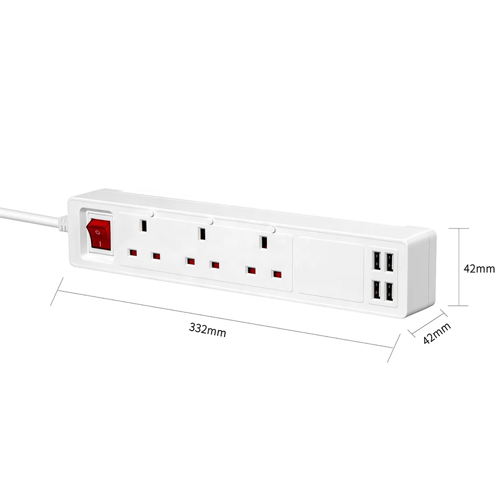Extension Power Board Uk Eu Power Strip Basic Tuya Remote Control Usb