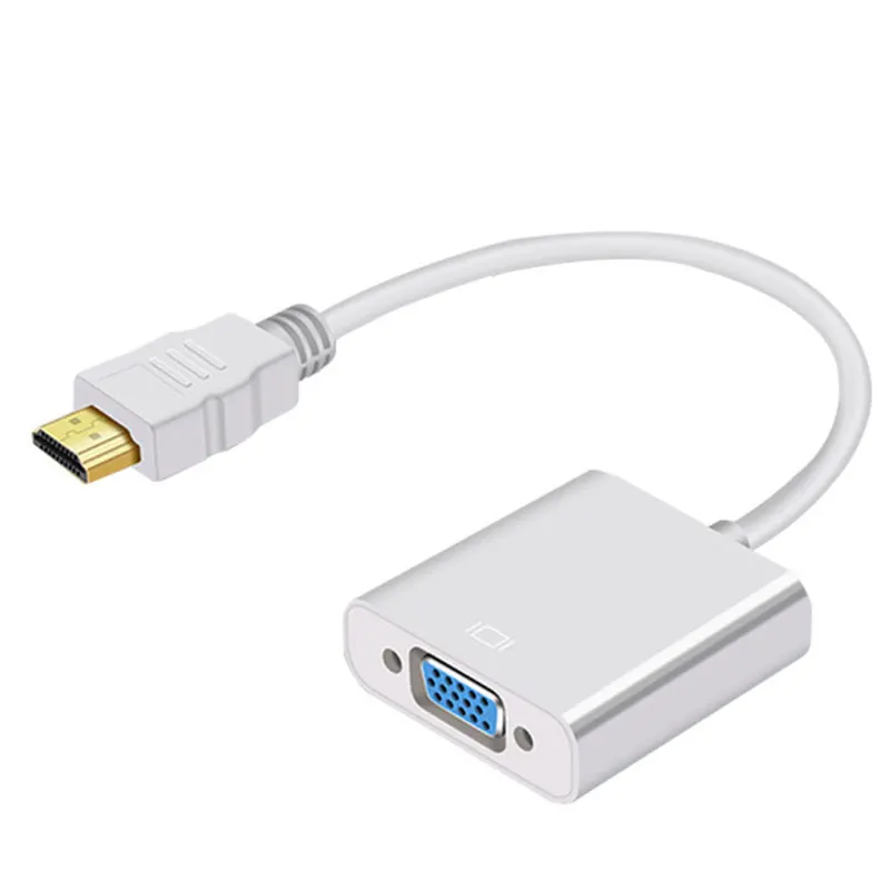 

250mm Male to Female HD-MI Cable to VGA Converter Use Network, HD-MI to VGA, Computer Monitor Vga Cable