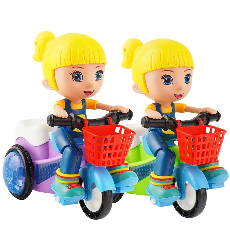 

hot selling electric tricycles Toy vehicle Boy and Girl Music Light Universal 360 Rotating car toy plastic kids toys car