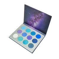 

private label cosmetics custom color eyeshadow palette high pigmented matte blue eyeshadow for dark skin