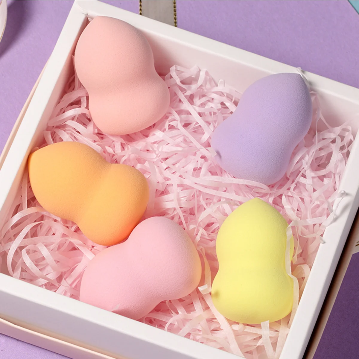 

Custom Logo Beauty Sponge Blender PVC tin Packaging Makeup Sponge