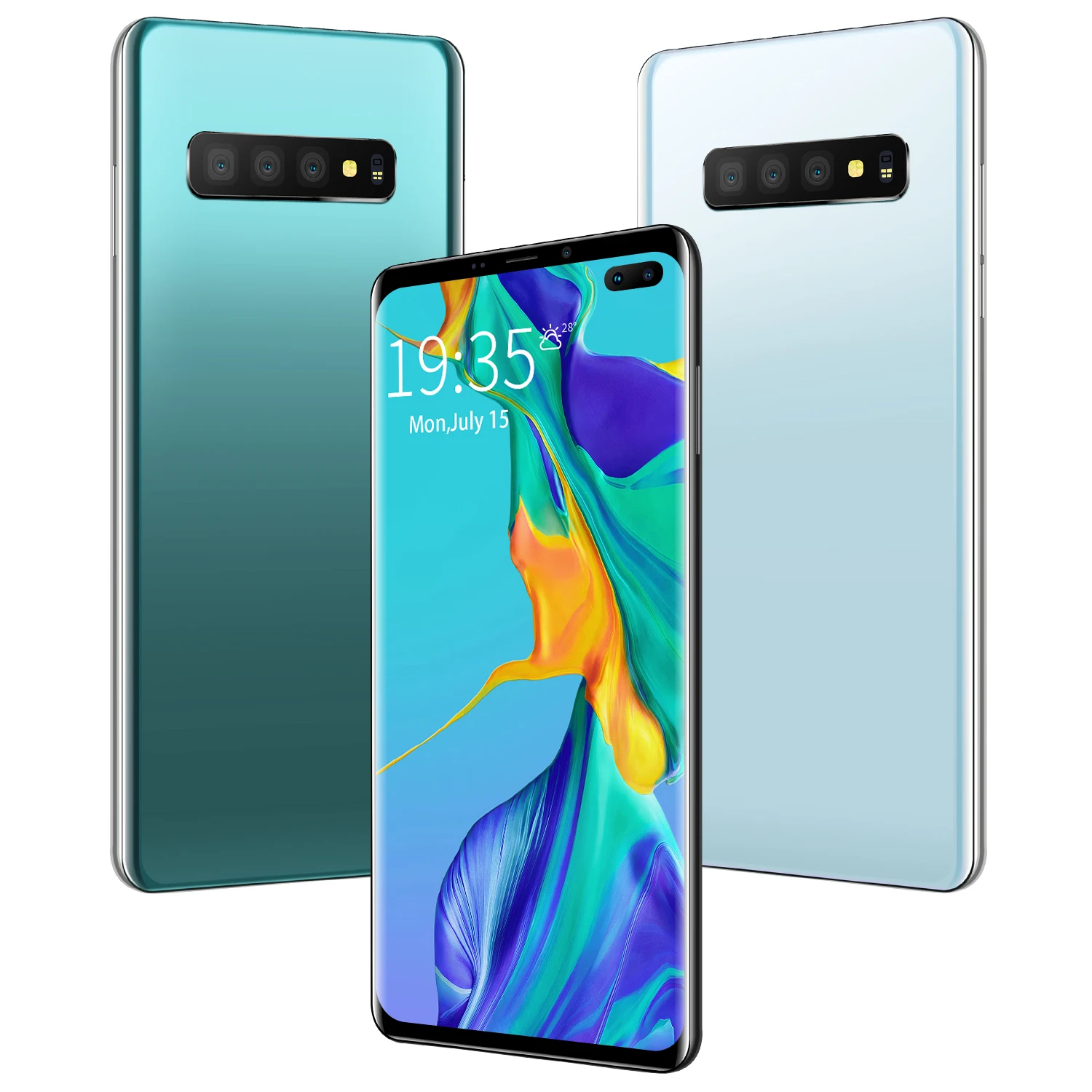 

wholesale sealed phone S10+ 6G+128G android mobile phone finger unlock cell phones