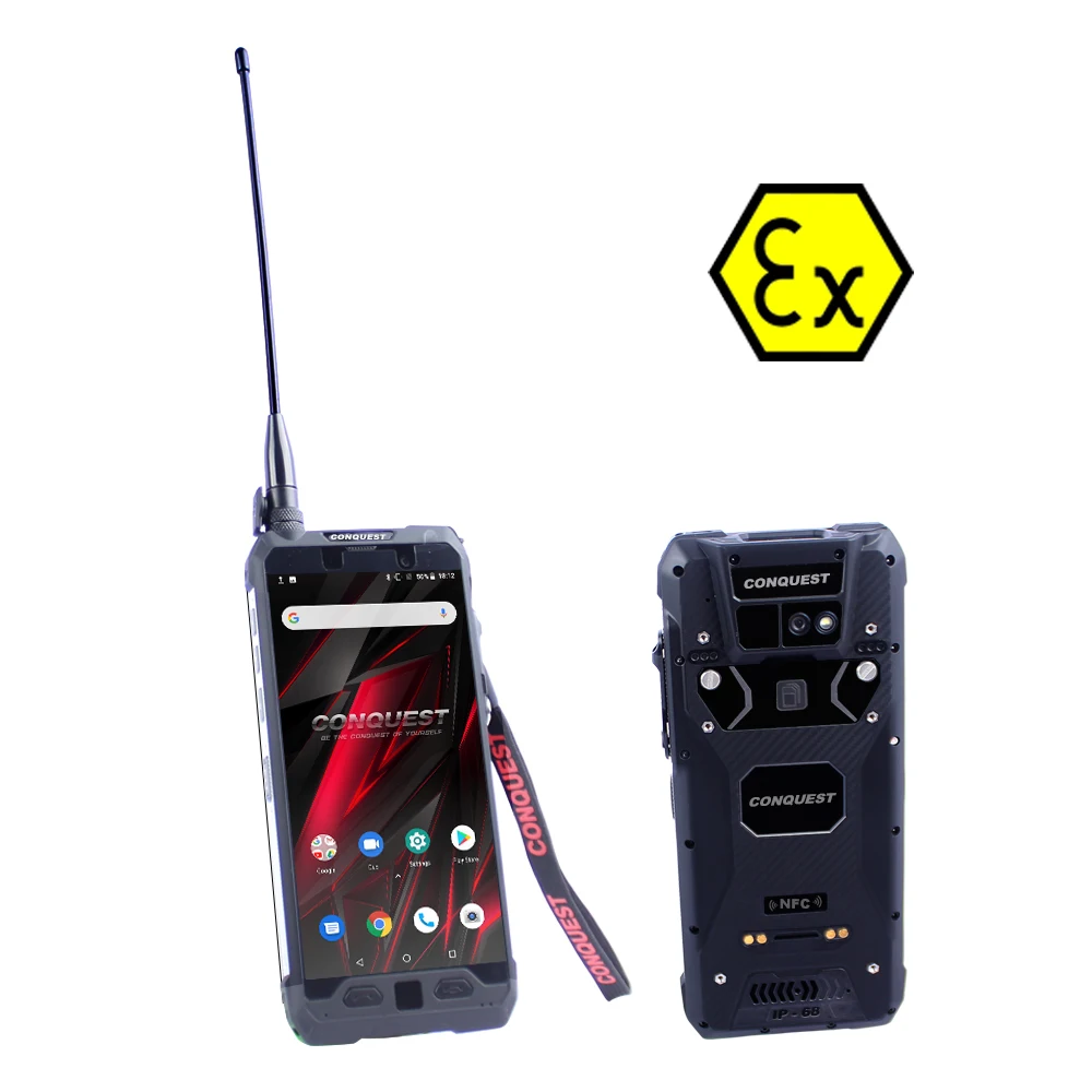 

CONQUEST S29 ATEX DMR Digital and Analog Walkie Talkie IoT solution terminal device Intercom Headset rugged phonw handset video