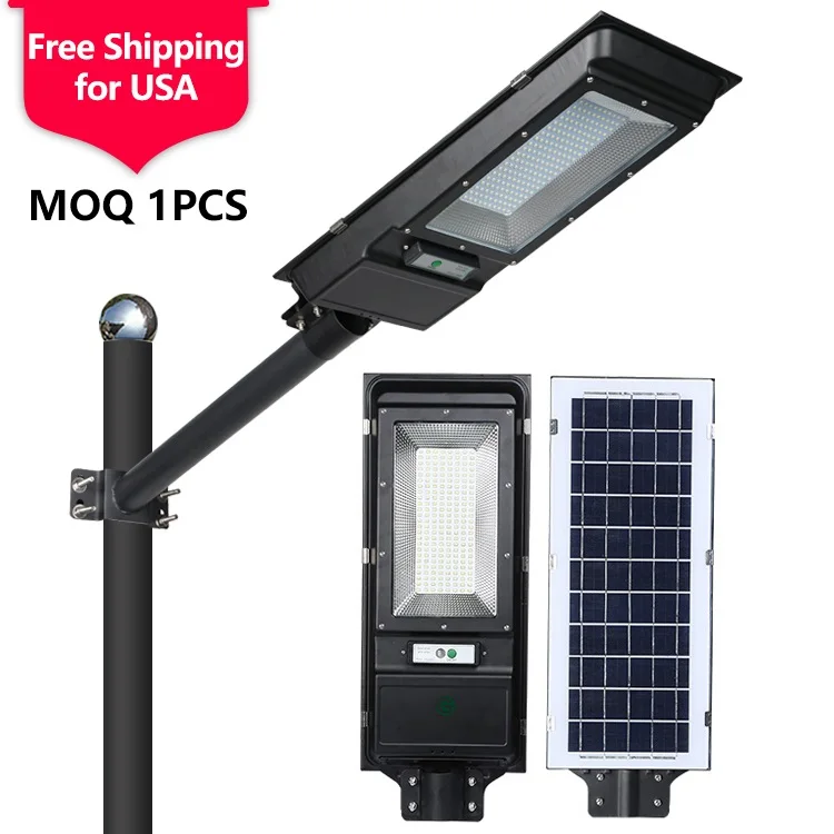 

US Stock Ip65 Waterproof Outdoor Smd 40w 60w 80w 100w Garden All In One Solar Led Street Lamp