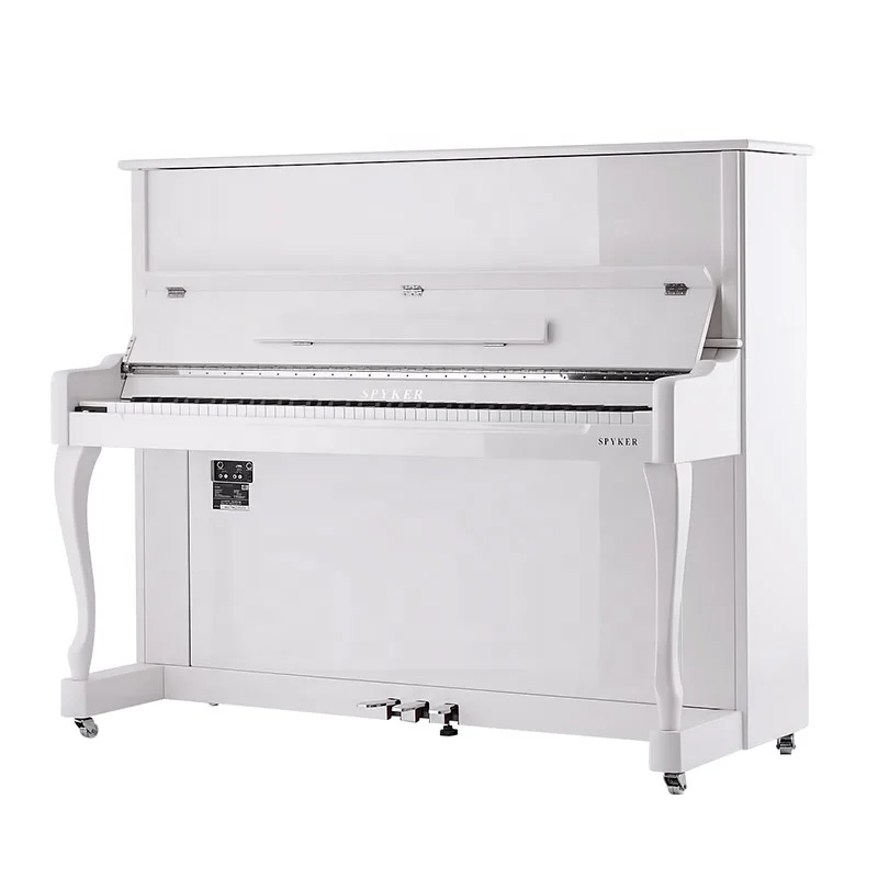 

SPYKER Premium Quality 88 Keyboard White Polish Upright Digital Piano