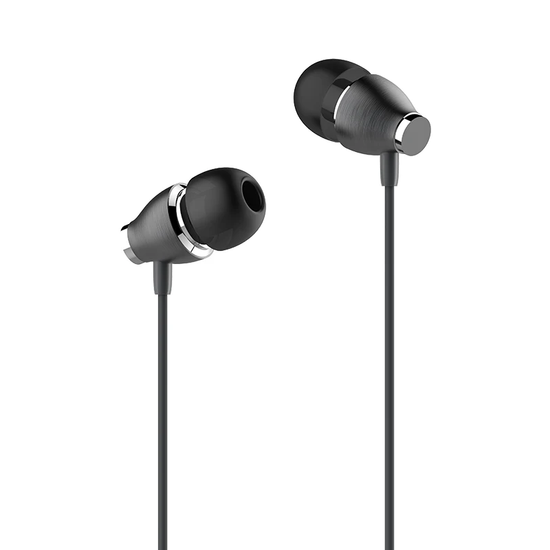 

2020 Wholesale 1.2M High Quality 3.5 mm stereo earphones In - Ear Wired earbuds, Gold,gray