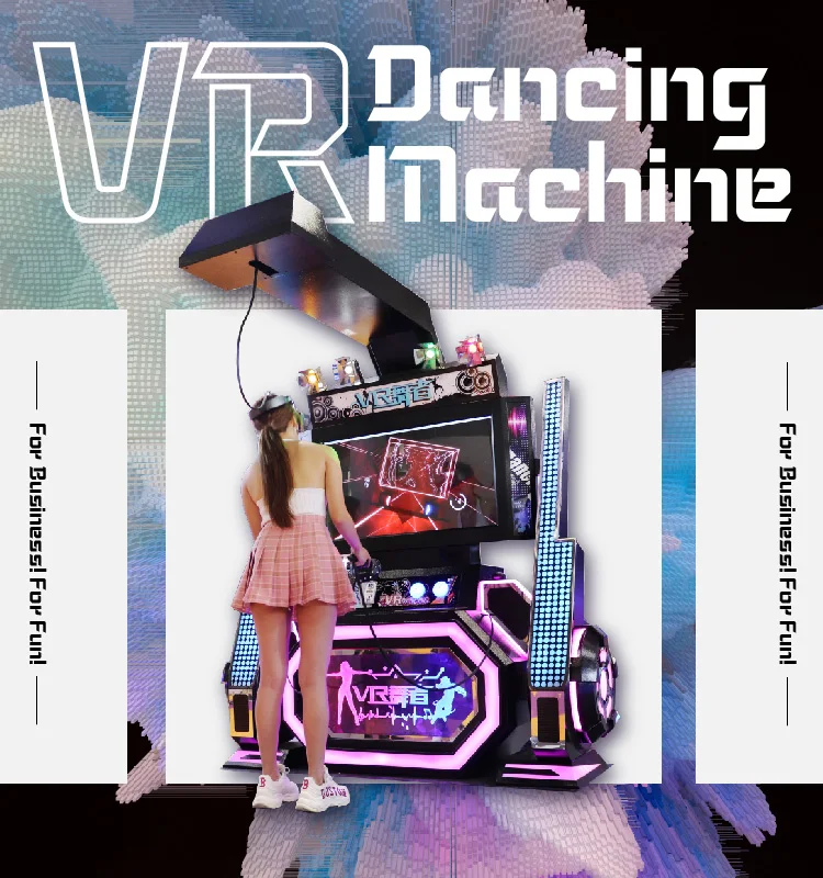 Amusement Electric Indoor Coin Operated VR Dancing Arcade Game Machine Dance Virtual