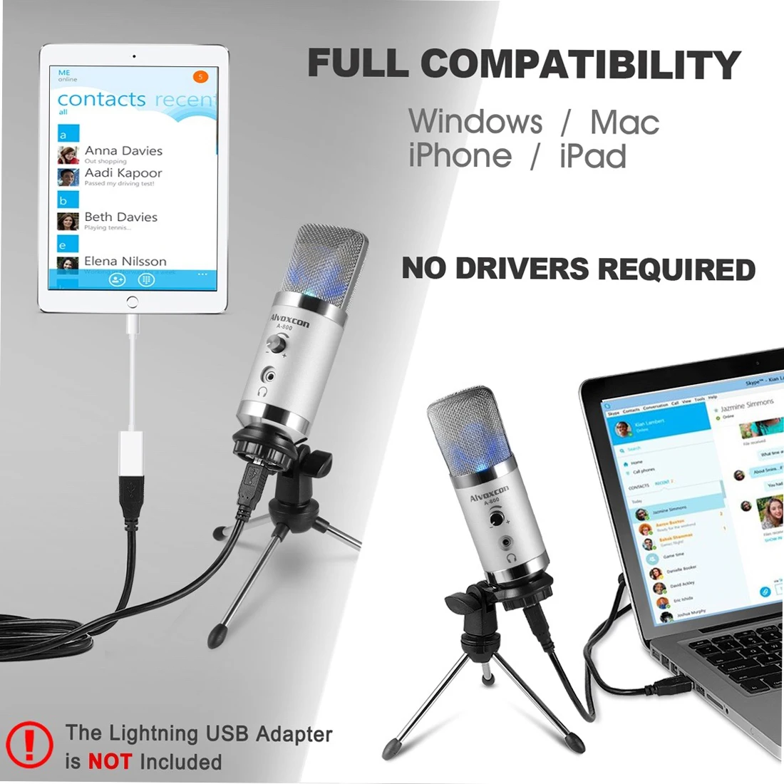 

Panvotech Professional bm800 microphone condenser Metal Voice Recording Usb audio studio microphone