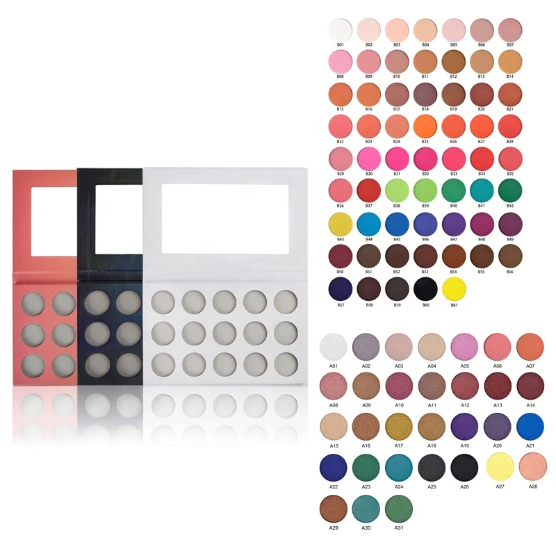 

15 Color High Pigment Vegan No Logo Makeup Private Label Eye Shadow Palette