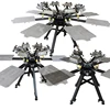 factory sell micro registration manual double rotary aluminum pallet T shirt 4-6-8 color screen printing machine