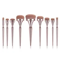 

9 Piece Low MOQ 2020 High Quality Unique Private Label Luxury Pro Makeup Brushes Cosmetic Set Professional