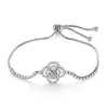 Wholesale four leaf clover simple adjustable fashionable delicate female bracelet