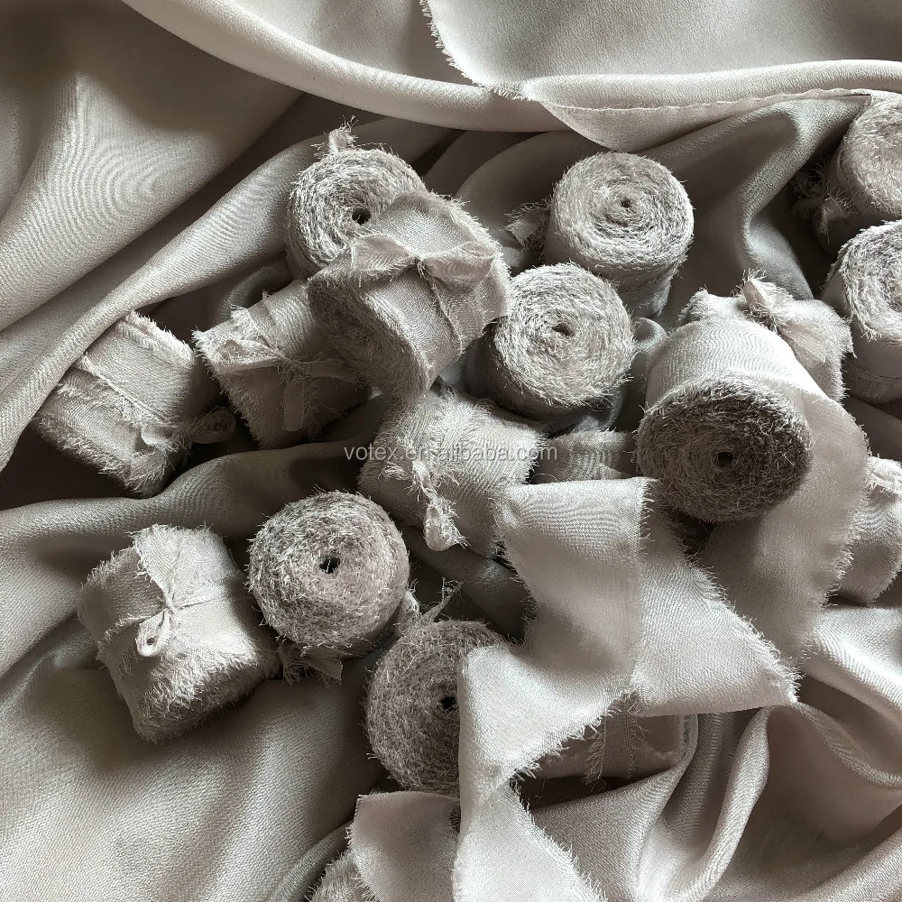 2inch 50mm 100silk Ribbon Rough Edge For Gift Packing Weddingbridal