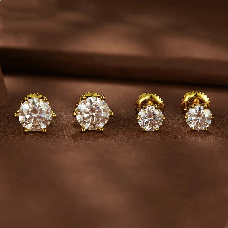 Non Tarnish Jewelry Fashion Earring Trend Western Mothers Day Gifts Moissanite Sterling Silver Vintage Earrings for Women