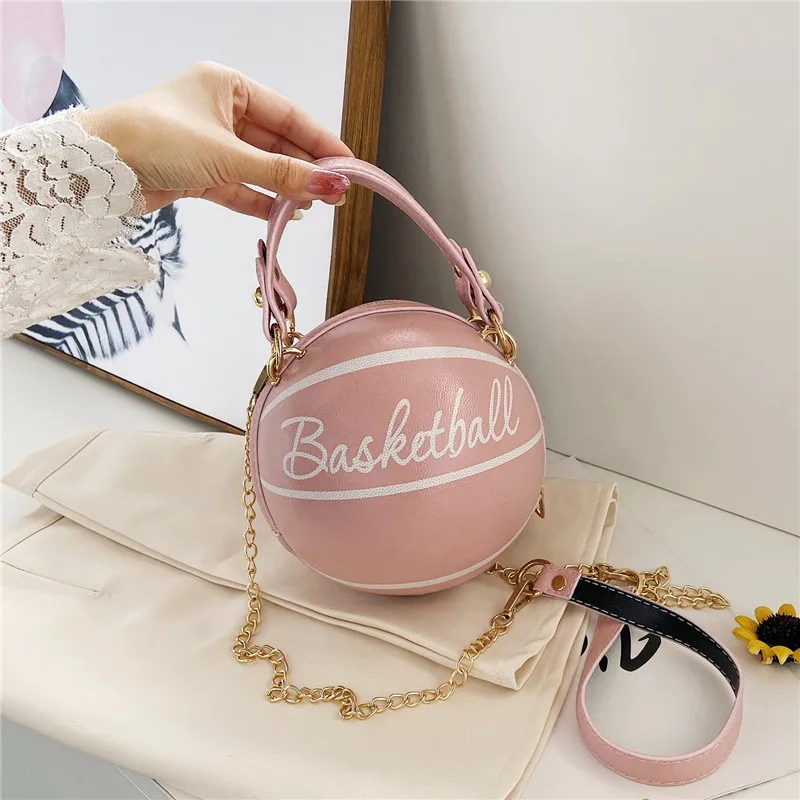 

Personalized basketball women's bag all-match chain messenger bag new net celebrity football bag, As the picture shows