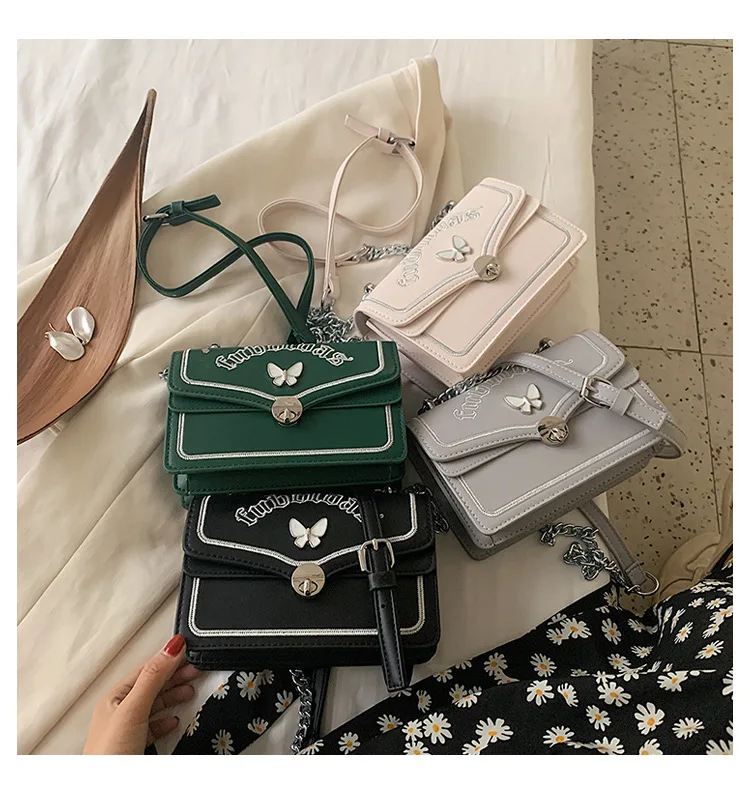 

ST-0854 Female Bag The New Tide Fashion Popular Contracted Inclined Shoulder Bag Web Celebrity Chain Ladies Fashion Handbags, Multi color