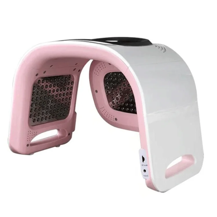 

led pdt 4 colors machine pdt led therapy skin rejuvenation beauty equipment, White+pink