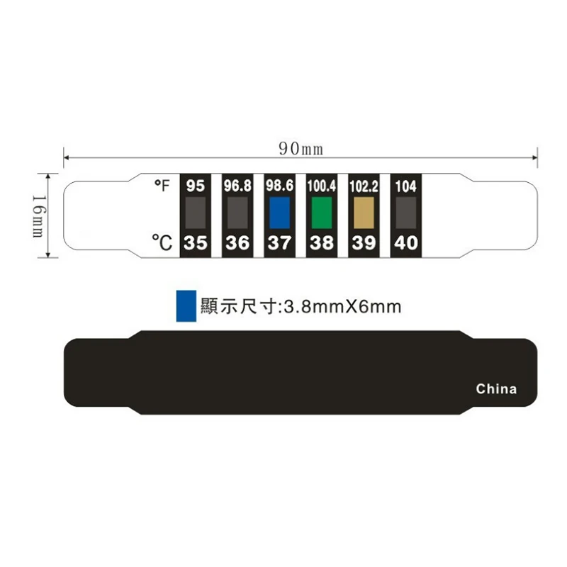 Temperature Sensor Sticker Color Change Temperature Indicator Sticker