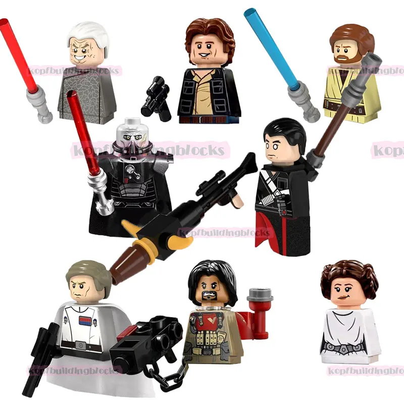 

PG8024 Space Wars Obi-wan Leia Princess Sith Palpatine Han-solo Baze SW Movie Mini Bricks Building Block Figure Kids Plastic Toy