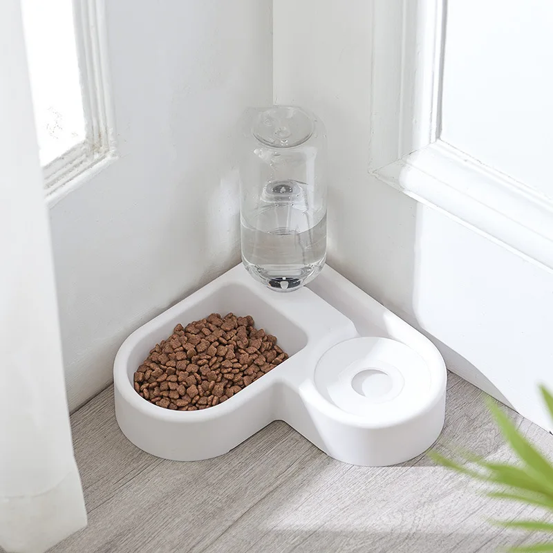 

Dropshipping Automatic drinking bowl for dogs non-wet mouth cat water basin pet splash-proof cat bowl, White