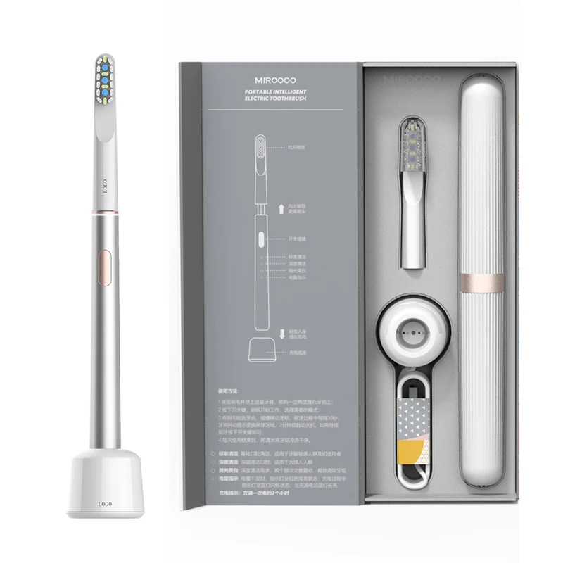 

LULA 2021 New Design USB Charging Black Vibrating Electric Toothbrush OEM Ultrasonic Toothbrush Factory