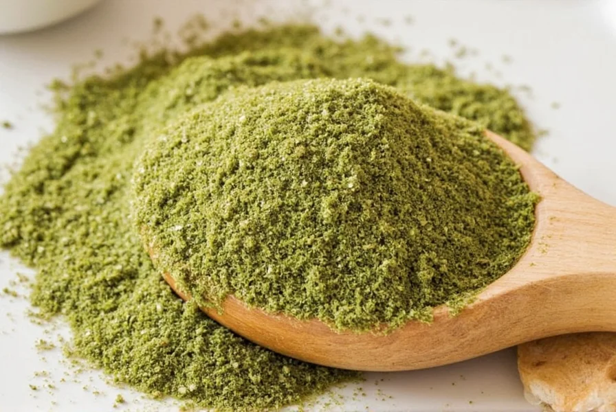 Flavor wheel showing cilantro, garlic, oregano, salt, pepper