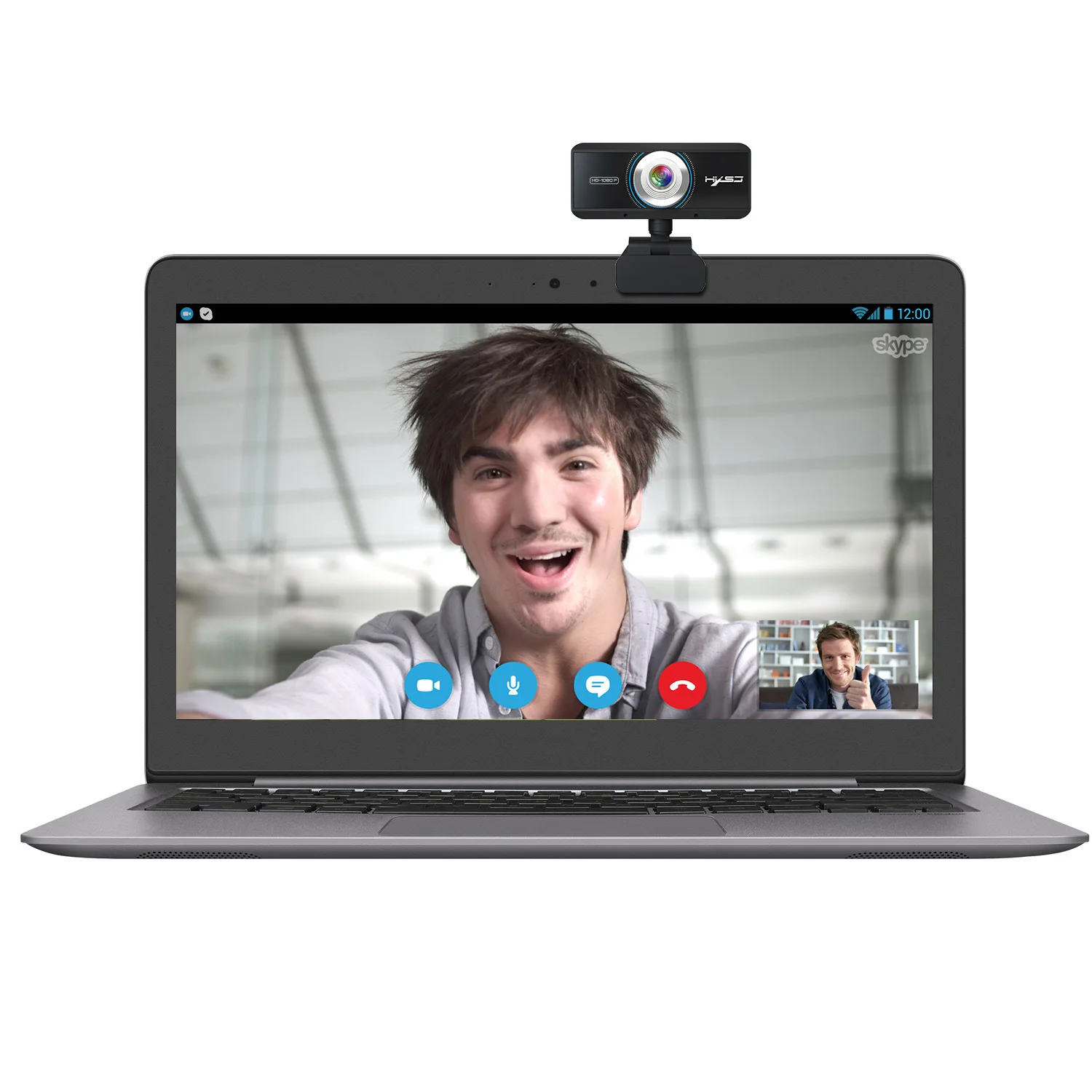 teleprompter for laptop webcam