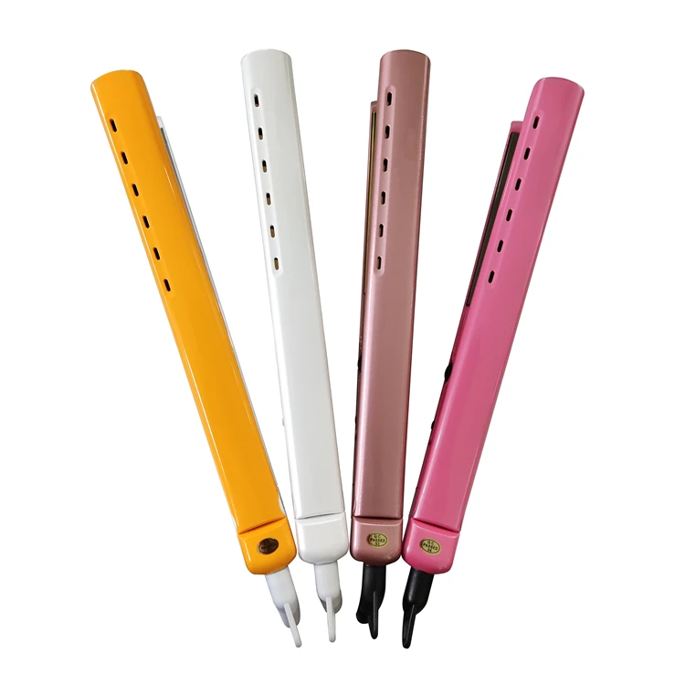 Top Seller Professional Custom Nano Titanium Hair Straightener Temperature Control LED Electric Flat Iron for Household Hotel RV