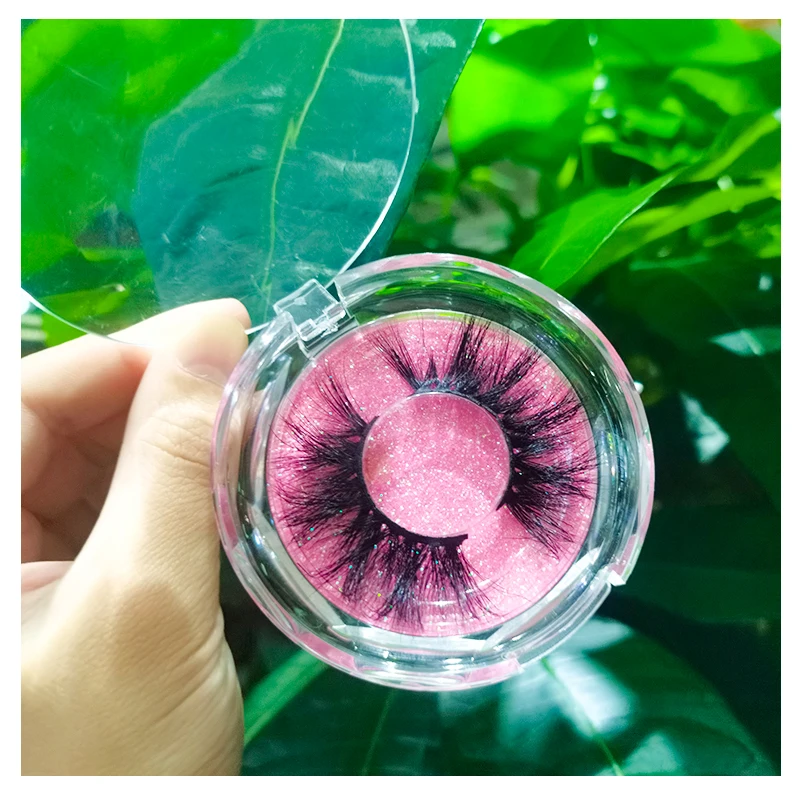 

Wholesale customized lashes box private label 25mm mink eyelash vendor 3D mink lashes